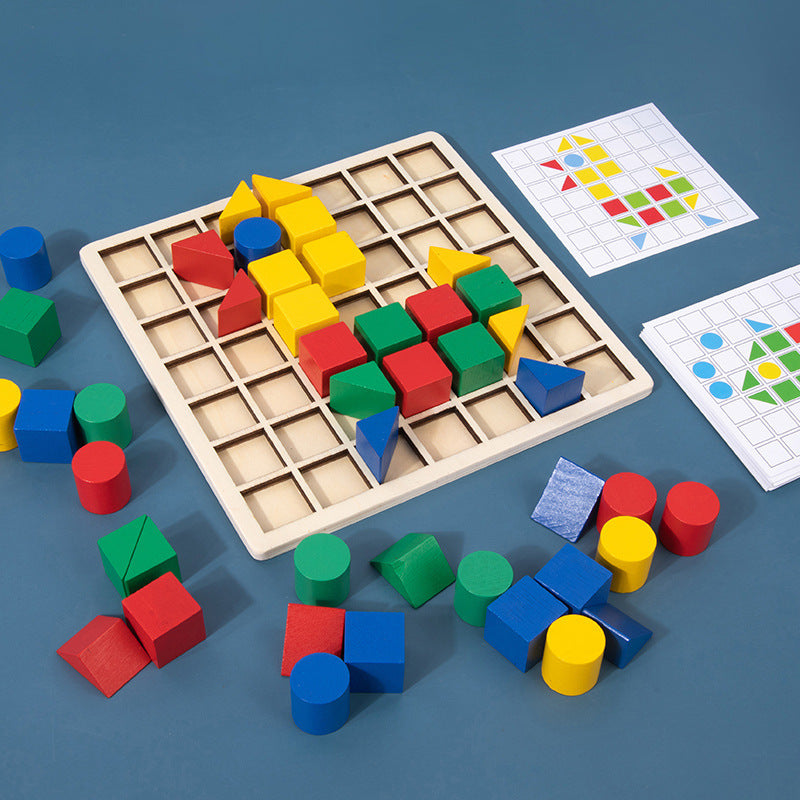 Wooden Block Puzzle Toy for Spatial Thinking Skills