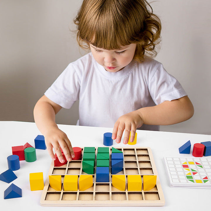 Wooden Block Puzzle Toy for Spatial Thinking Skills