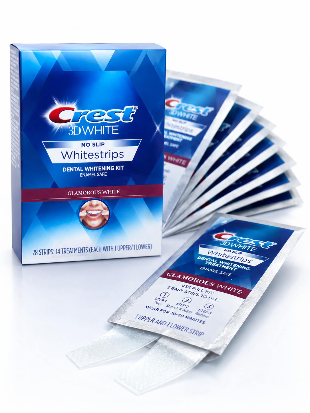 Crest 3D White No Slip Whitestrips — 14 Pairs