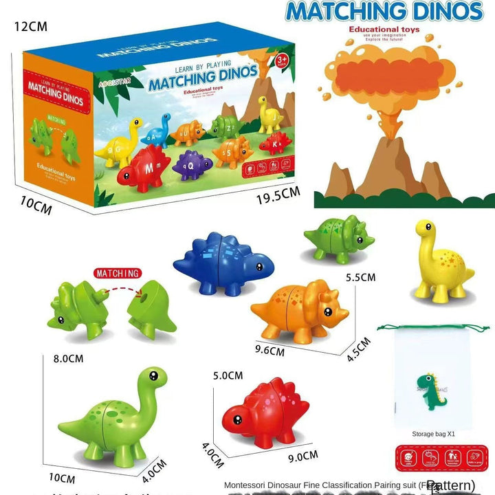 Dinosaur Matching Puzzle Toy for Early Letter Learning