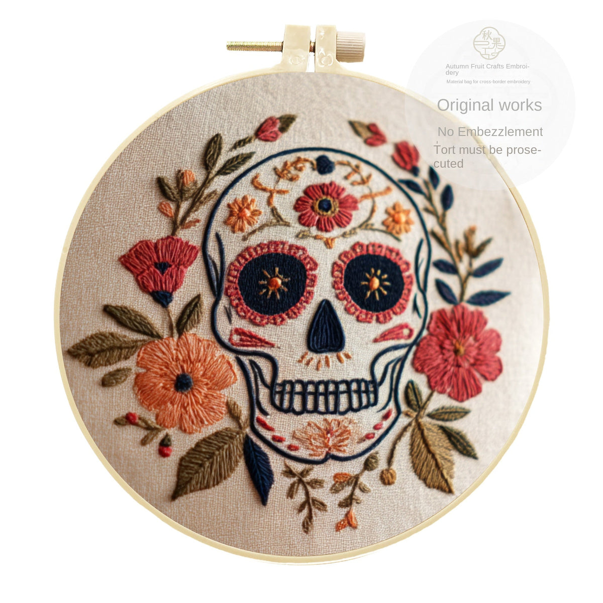 Halloween Embroidery Kit for Beginner Wall Decor