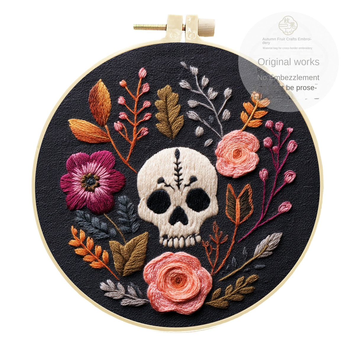 Halloween Embroidery Kit for Beginner Wall Decor