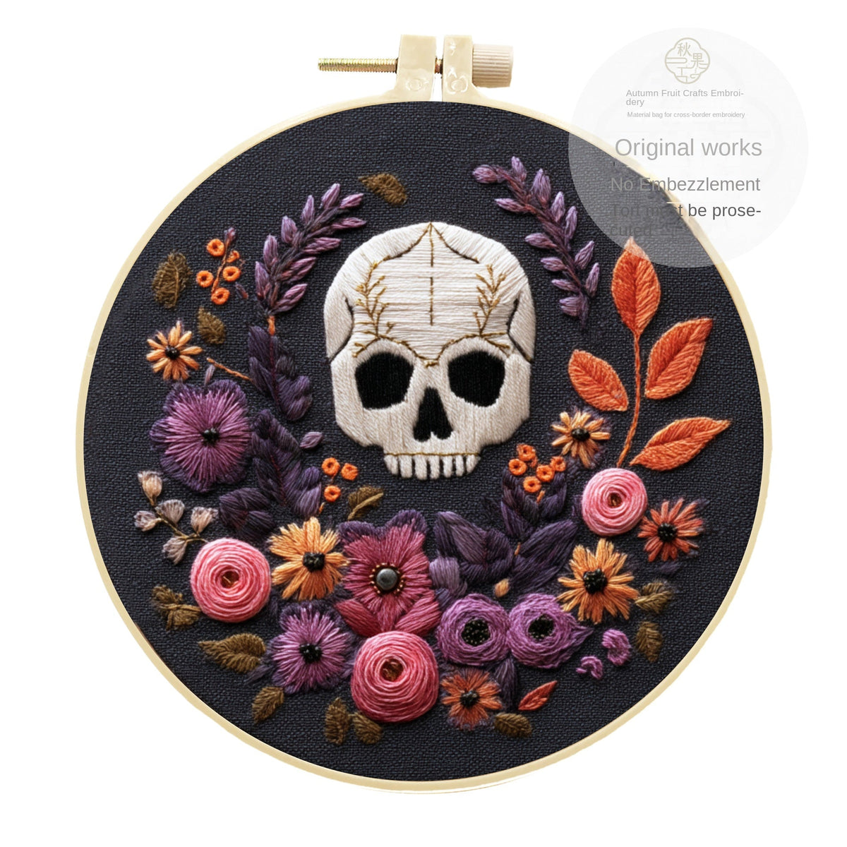 Halloween Embroidery Kit for Beginner Wall Decor