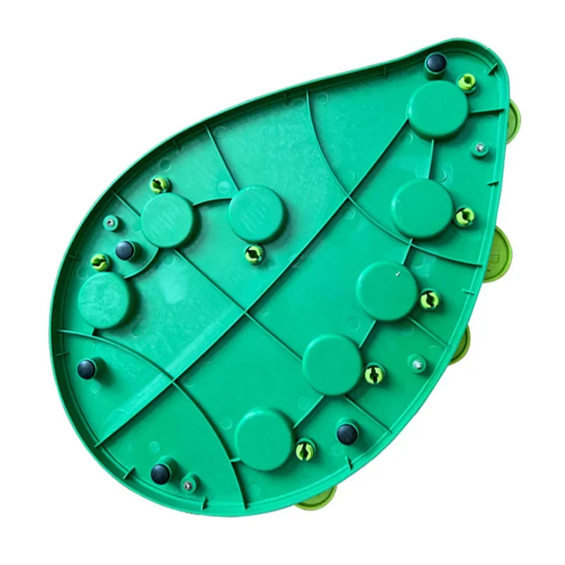 Cat Slow Feeder Bowl With 8 Hidden Treat Cups, Green