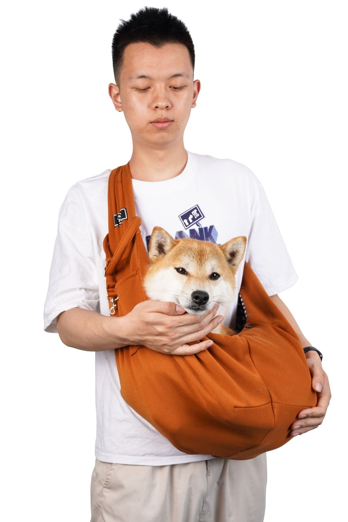 Breathable Crossbody Pet Carrier Bag for Small Dogs & Cats