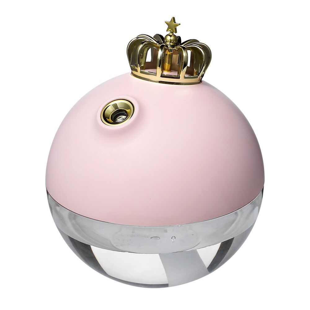 Cute Crown Desk Humidifier with Colorful LED Night Light