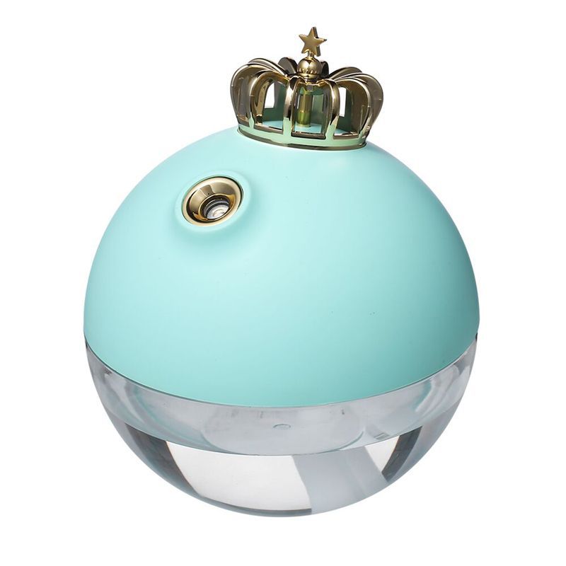 Cute Crown Desk Humidifier with Colorful LED Night Light