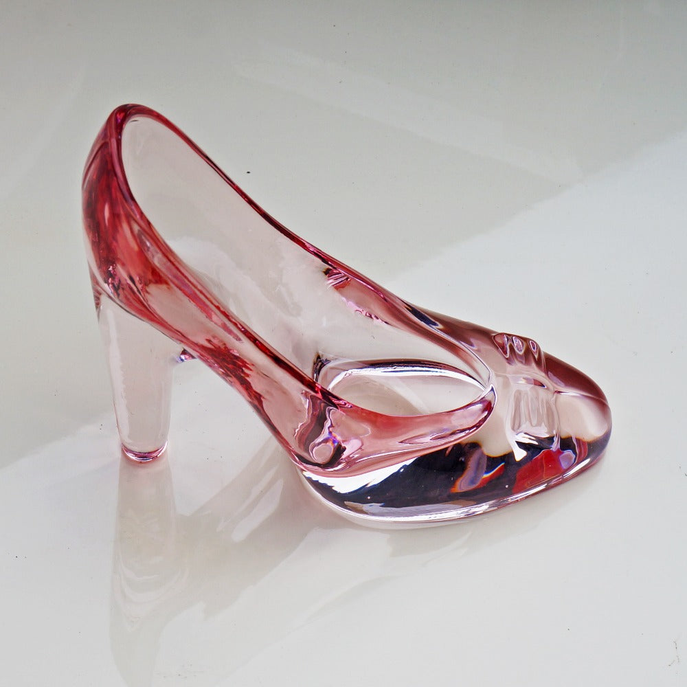 Crystal Glass Slipper Ornament for Fairytale Decor