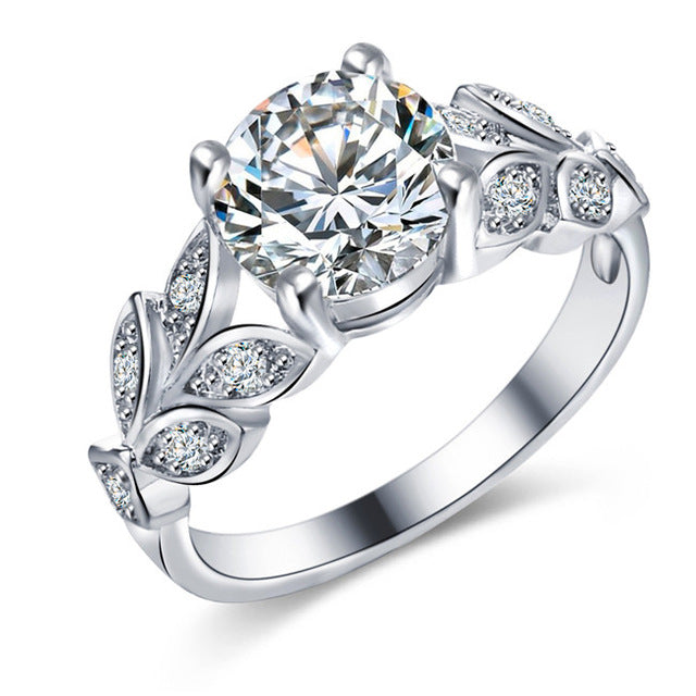 Rose Gold Cubic Zirconia Ring: Diamond-Look Sparkle