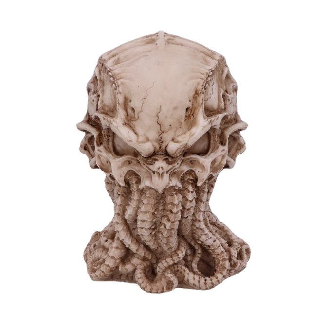 Cthulhu Skull Statue – Gothic Lovecraftian Tabletop Decor