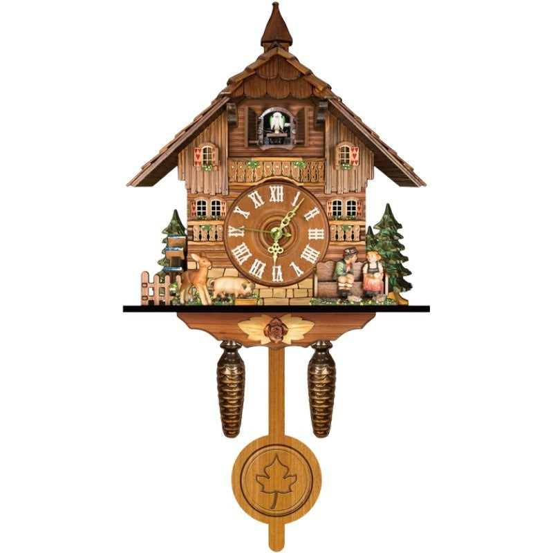 Chalet Cuckoo Clock with Automatic Night Stop Feature