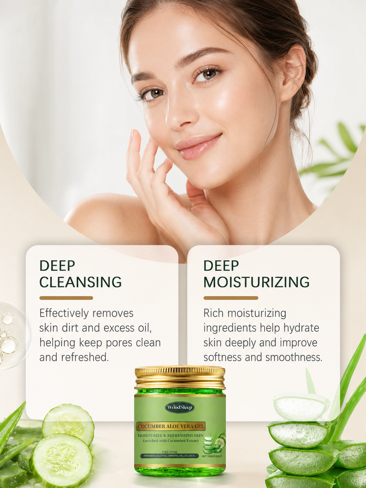 Cucumber Aloe Vera Facial Gel — Cleanse, Hydrate & Balance