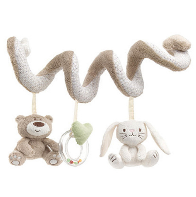 Baby Crib Mobile With Soft Plush Sensory Toys, 5-Piece
