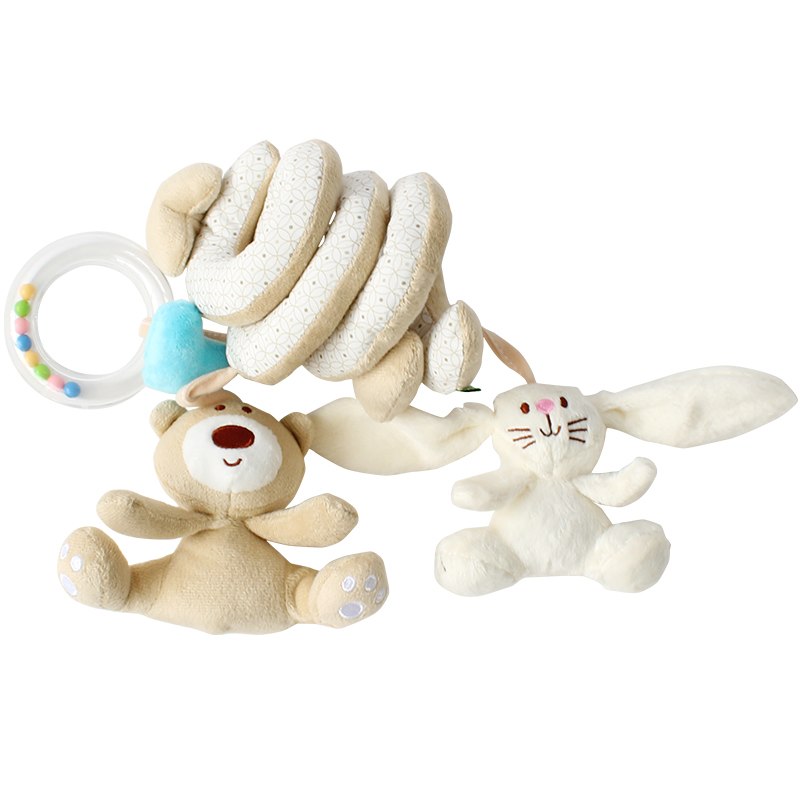 Baby Crib Mobile With Soft Plush Sensory Toys, 5-Piece