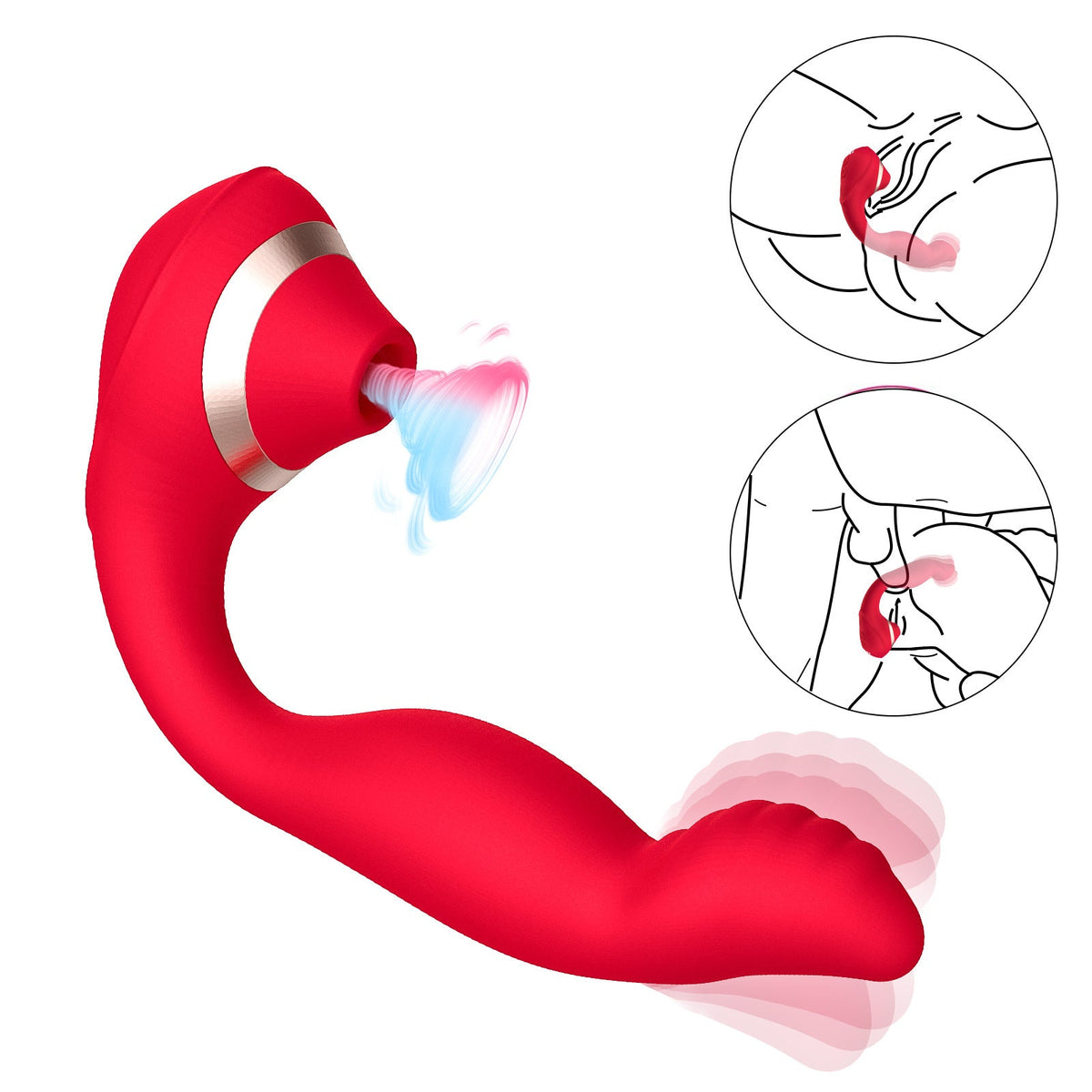 Suction Vibrator for Women, Customizable Dual Stimulation