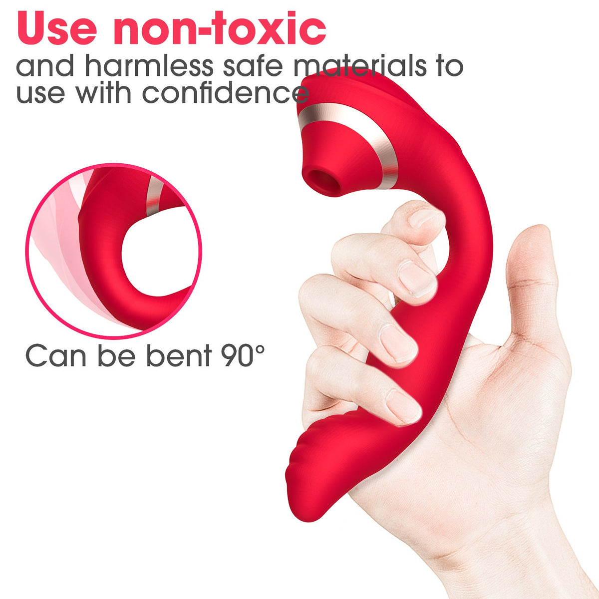 Suction Vibrator for Women, Customizable Dual Stimulation