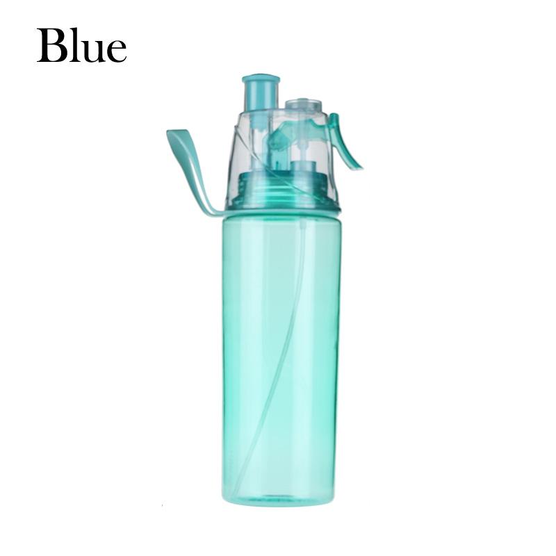 Misting Sports Water Bottle 600ml with Spray Mist Lid