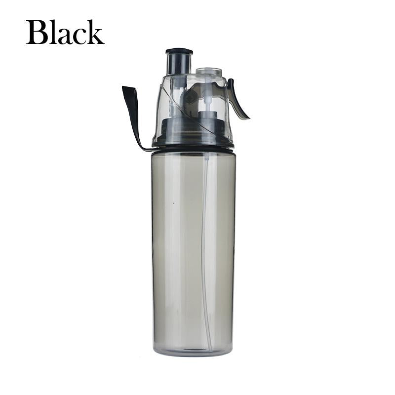 Misting Sports Water Bottle 600ml with Spray Mist Lid