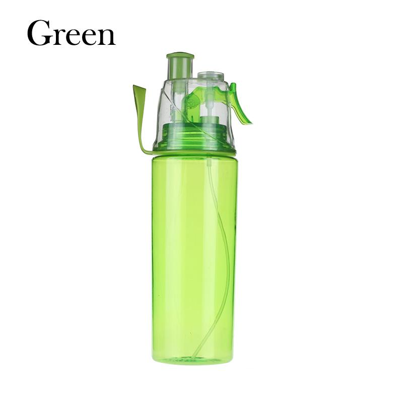 Misting Sports Water Bottle 600ml with Spray Mist Lid