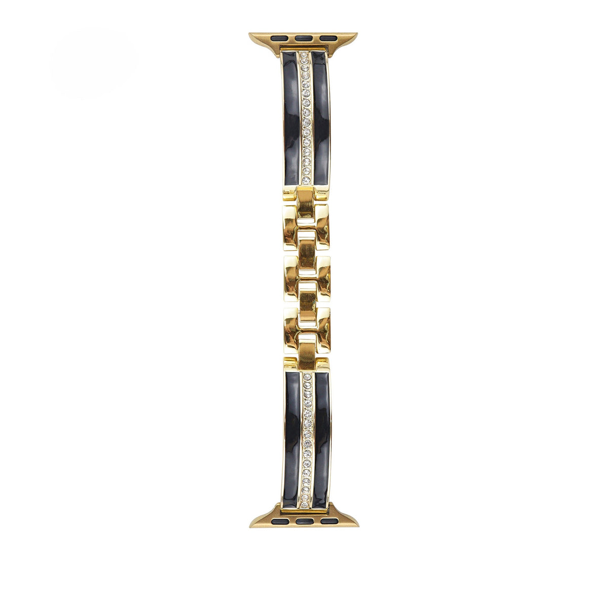 Rhinestone Curved Metal Apple Watch Band for Women