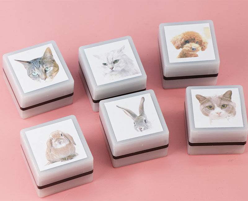 Custom Pet Portrait Stamp for Personalized Scrapbooking