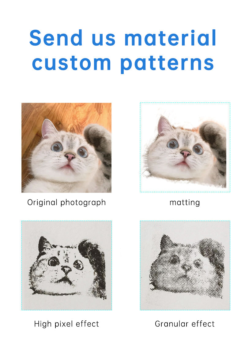 Custom Pet Portrait Stamp for Personalized Scrapbooking