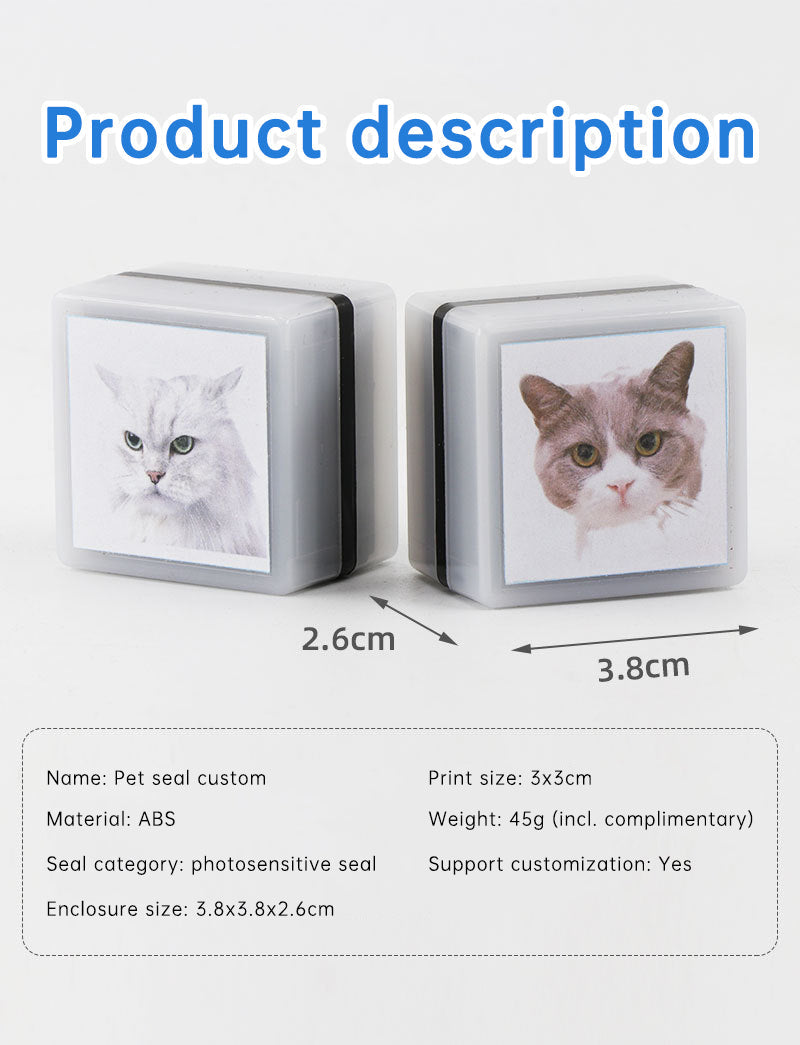 Custom Pet Portrait Stamp for Personalized Scrapbooking