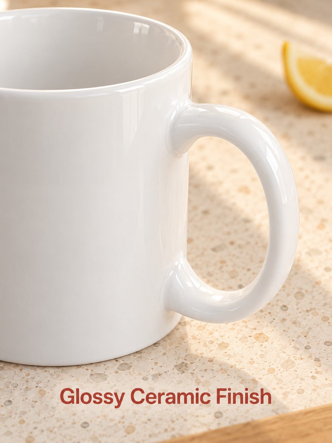 Custom Photo Logo Ceramic Mug for Gifts & Office Use
