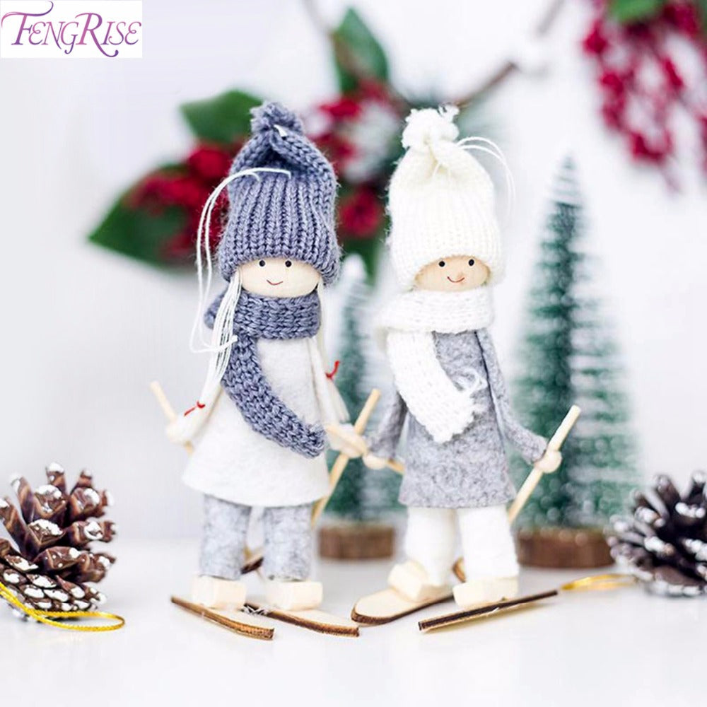 Ski Angel Christmas Ornament for Whimsical Holiday Cheer