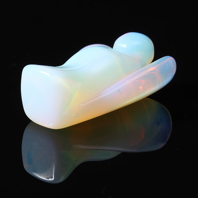 Opalite Angel Figurine for Serene Spiritual Home Decor
