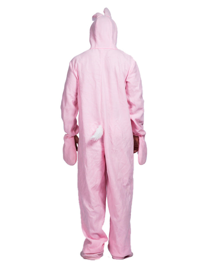 Pink Bunny Costume Adult Rabbit Pajamas One-Piece