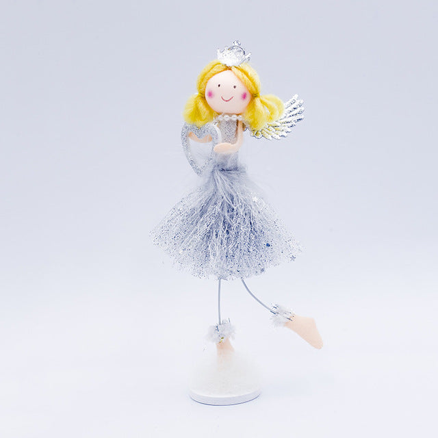 Plush Angel Christmas Ornament for Whimsical Decor