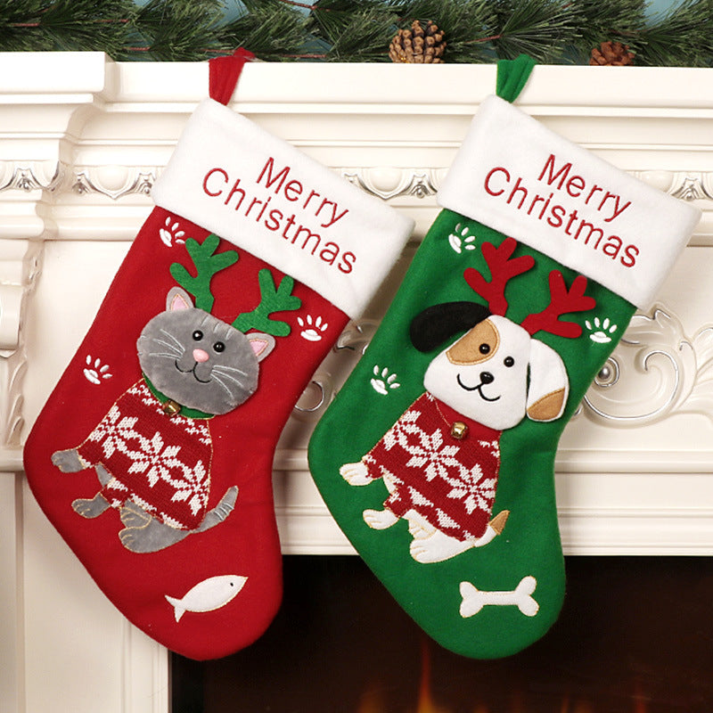 Cat and Dog Christmas Stockings for Playful Decor