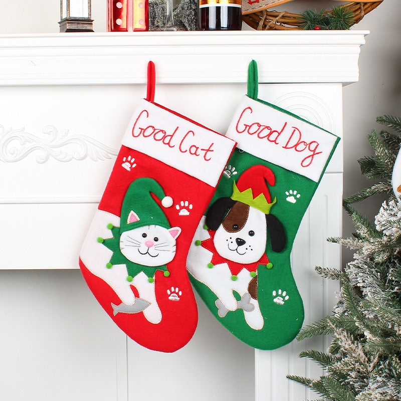 Cat & Dog Christmas Stockings for Festive Pet Gifts