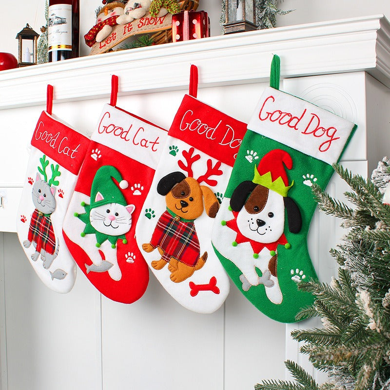 Cat & Dog Christmas Stockings for Festive Pet Gifts