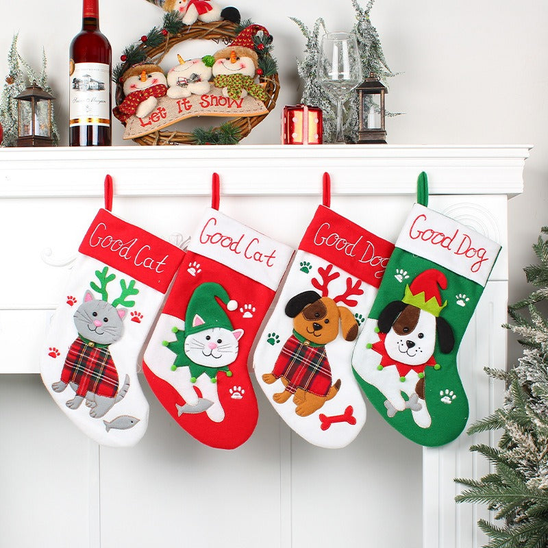 Cat & Dog Christmas Stockings for Festive Pet Gifts