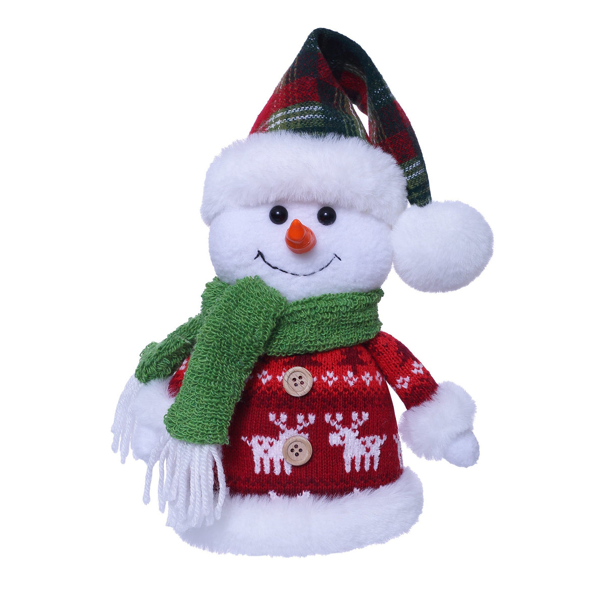 Plush Snowman Christmas Decoration for Festive Charm