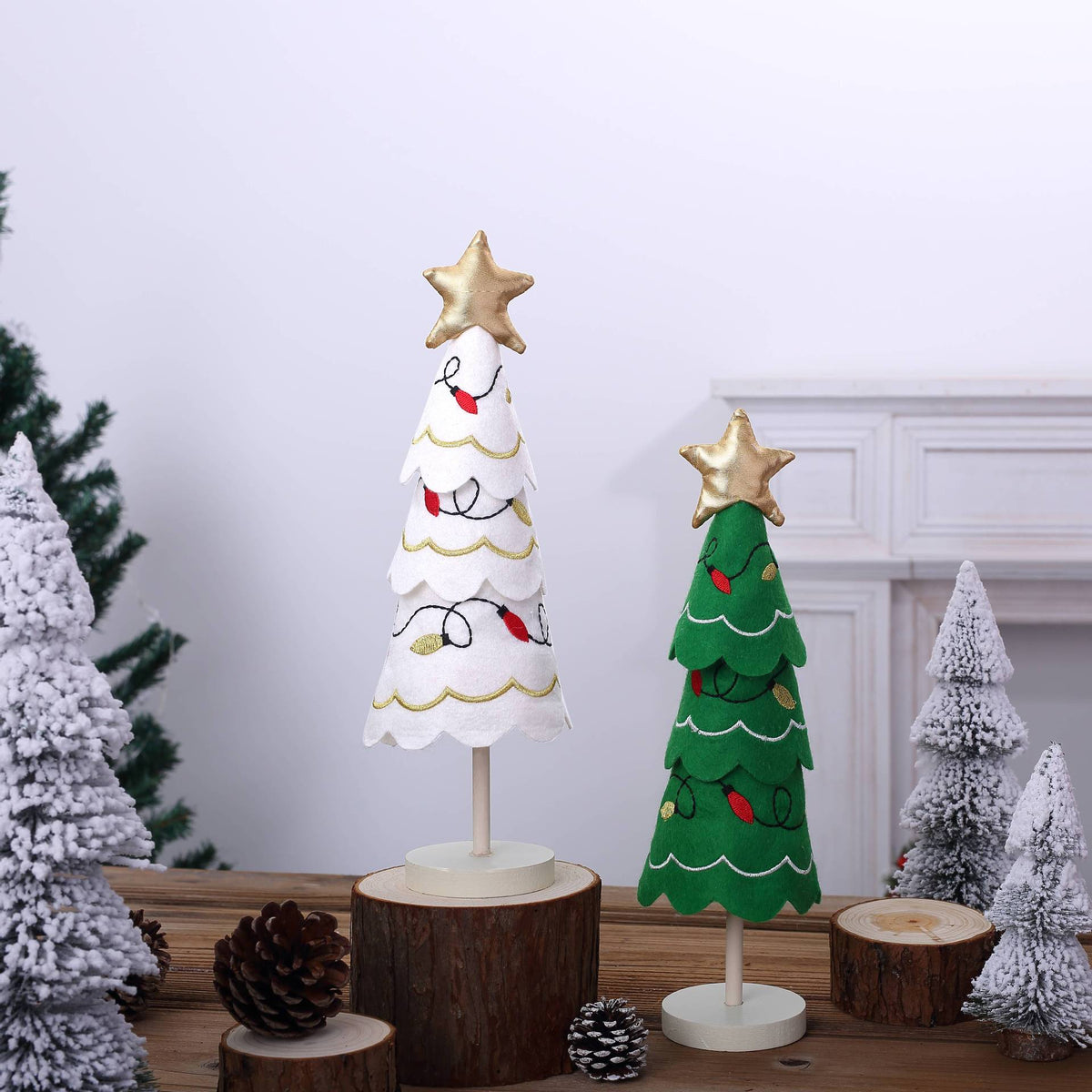 Christmas Tree Tabletop Decor Set for Festive Displays