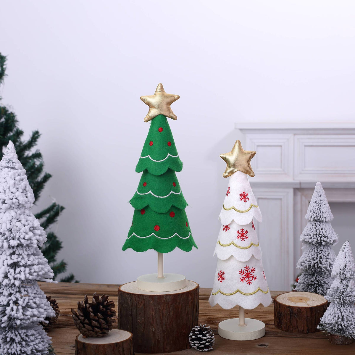 Christmas Tree Tabletop Decor Set for Festive Displays