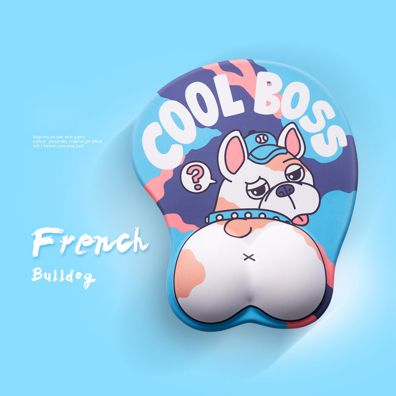 Corgi Mouse Pad with Gel Wrist Rest for Desk Comfort