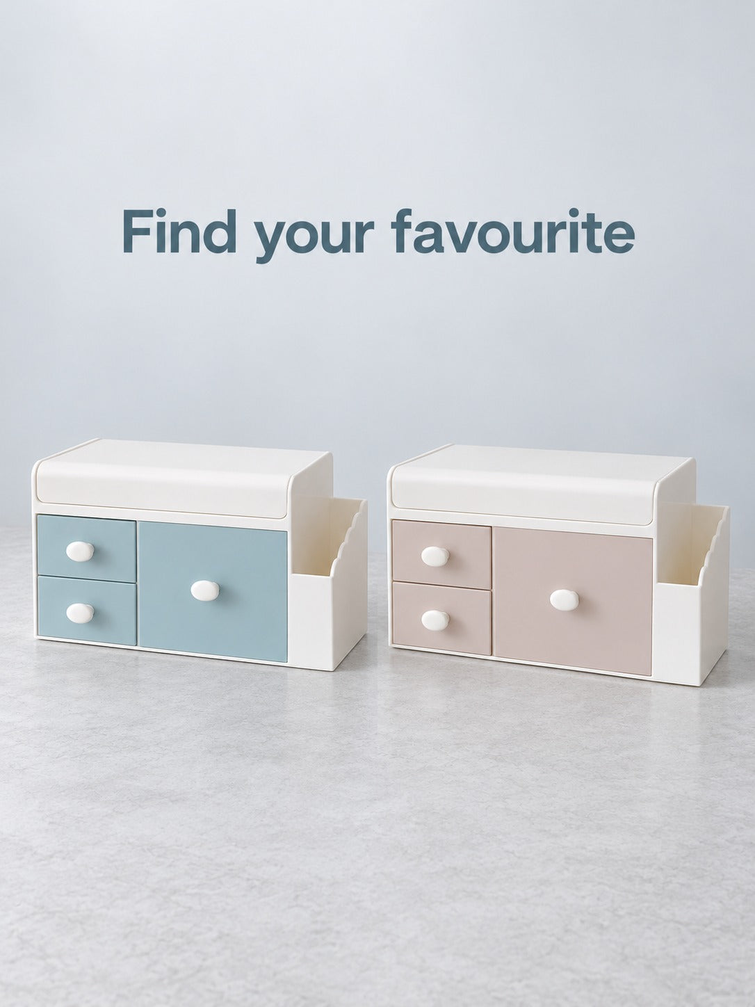 Cute Desktop Storage Box for Cosmetics and Stationery