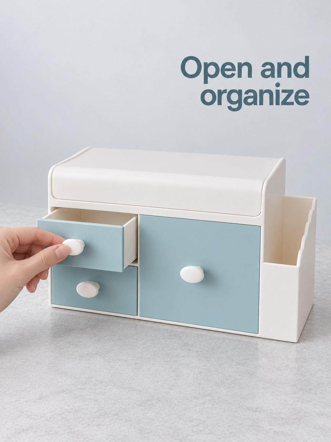 Cute Desktop Storage Box for Cosmetics and Stationery