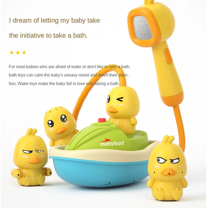 Electric Duck Bath Toys for Interactive Water Fun Set