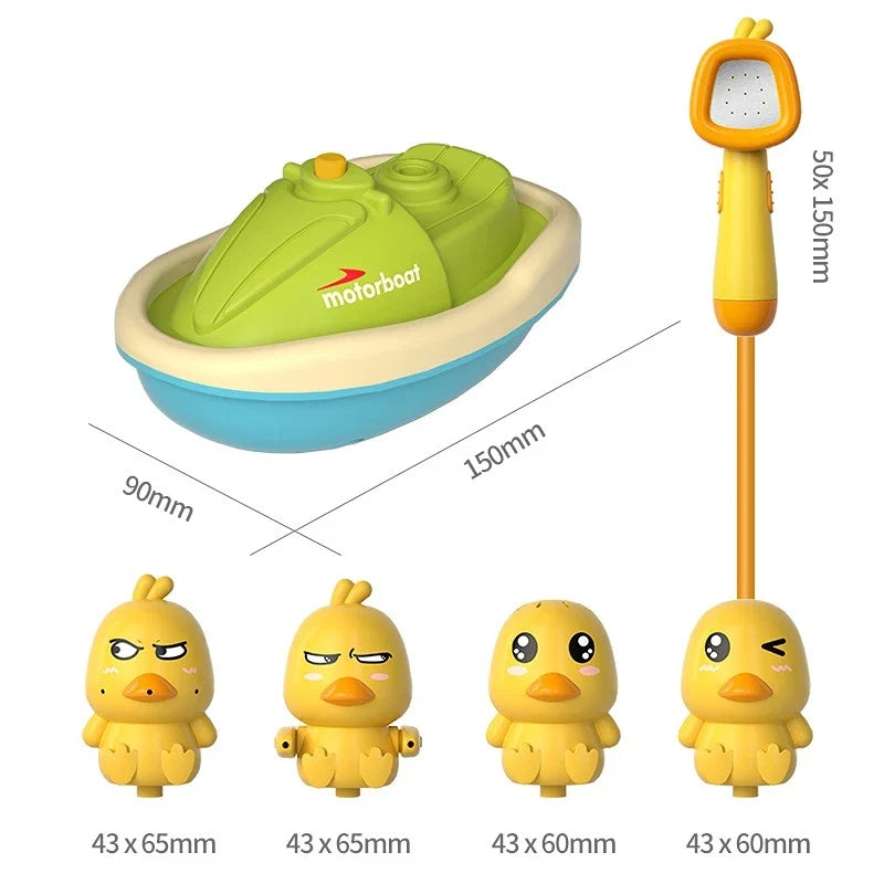 Electric Duck Bath Toys for Interactive Water Fun Set