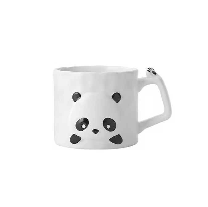 Panda Ceramic Mug – Cute Embossed Coffee & Tea Cup