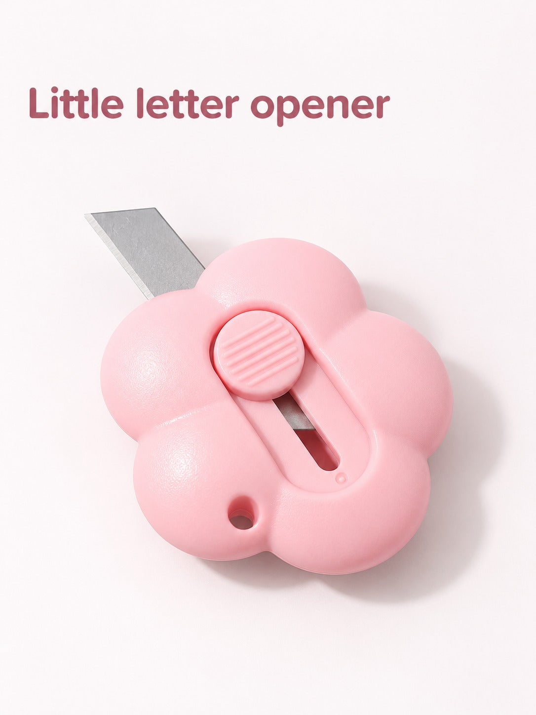 Cute Flower Mini Letter Opener With Retractable Blade