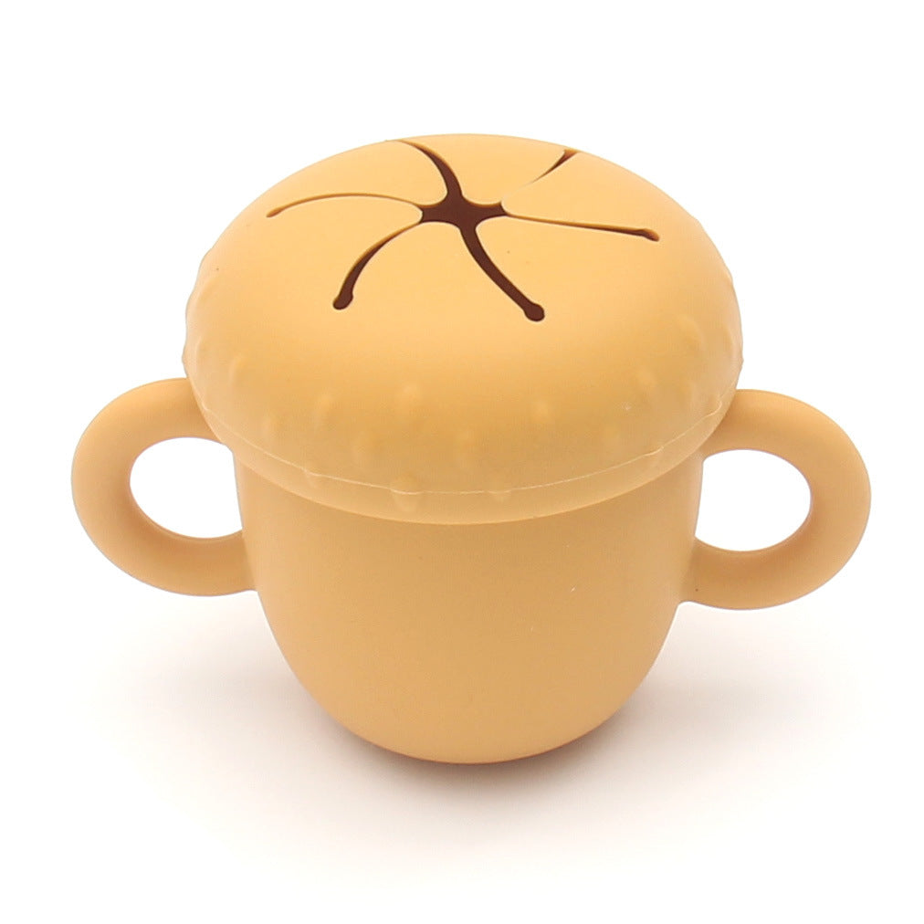 Silicone Snack Cup for Toddlers, Tidy Travel Snacking