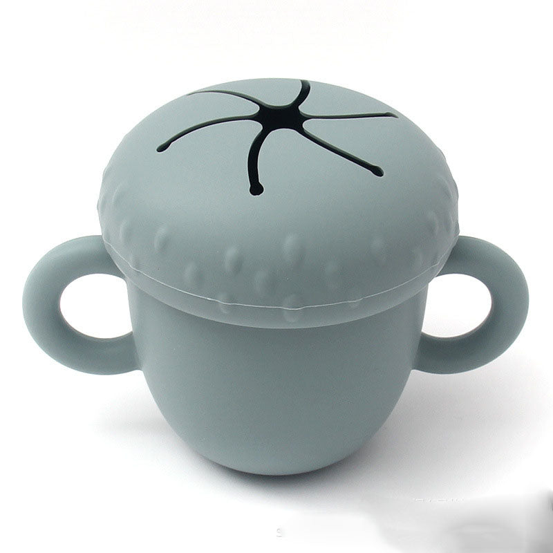 Silicone Snack Cup for Toddlers, Tidy Travel Snacking