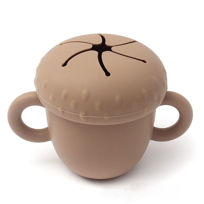 Silicone Snack Cup for Toddlers, Tidy Travel Snacking
