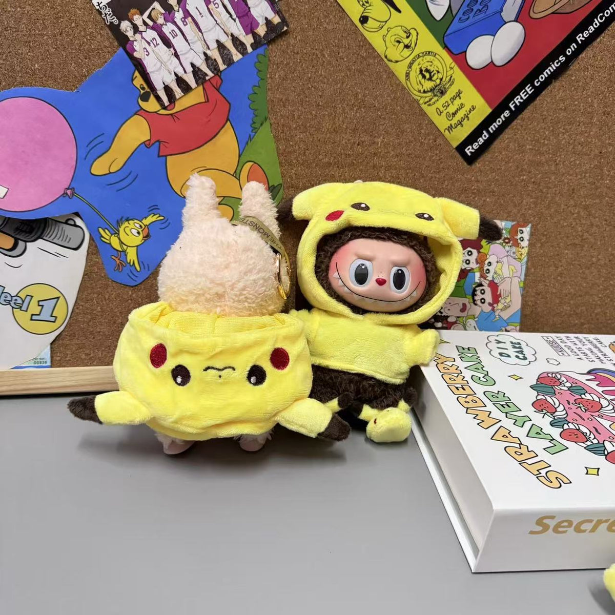 17cm Doll Clothes Pikachu-Inspired Outfit Set With Shoes